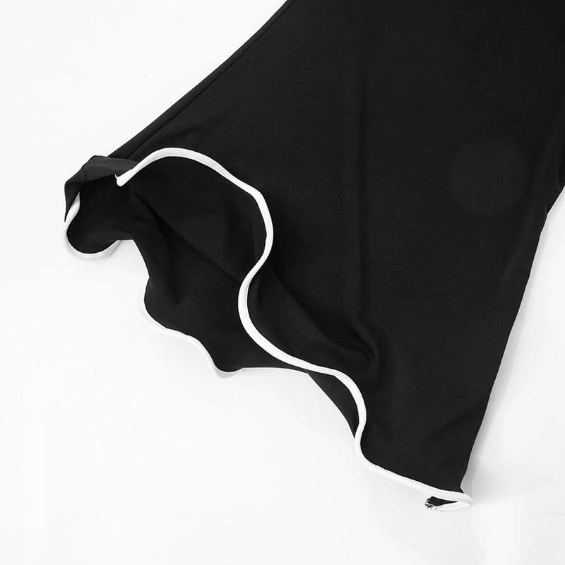 Off-Shoulder Black Bodycon Midi Dress image 6