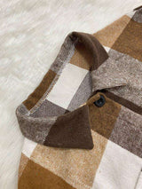 Casual Long Sleeve Oversize Plaid Long Coat image 5