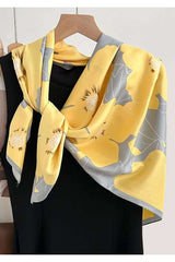 Yellow Floral Scarf - Free Size, Multi Yellow image