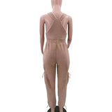 Loose Fit Jumpsuits with Pockets Bib Pants image 5