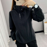 Running Wear Casual Sports Windbreaker Jacket - M, Black image