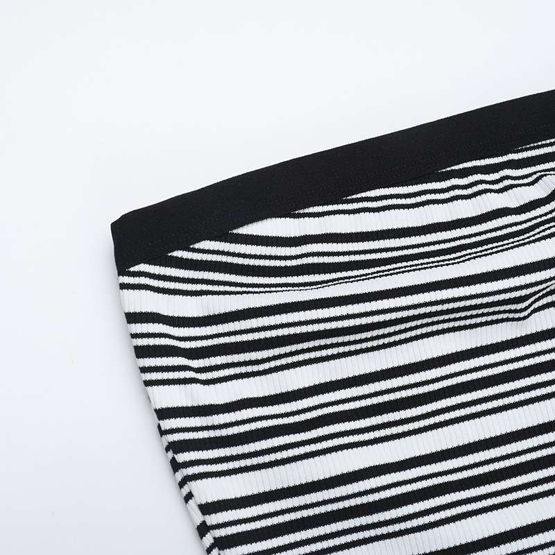 Striped Strapless Maxi Dress image 6