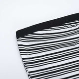 Striped Strapless Maxi Dress image 6