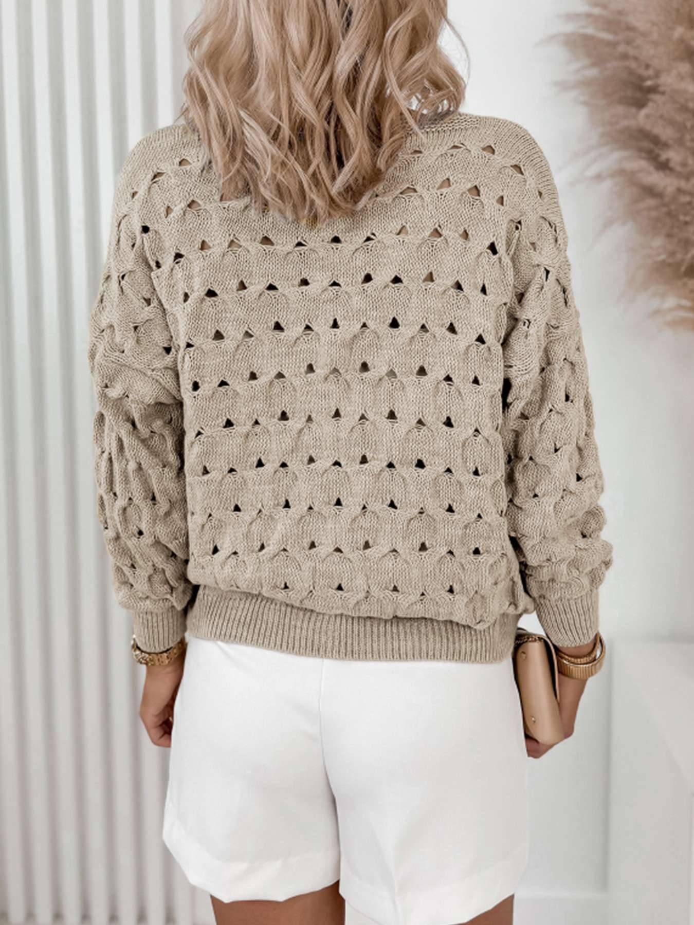 Cozy Knit Cardigan with Gold Buttons image 5