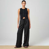 Satin Drawstring Lounge Pants image 2