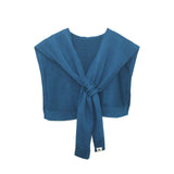 Solid Korean Knit Shawl Autumn Winter - Classic Blue image
