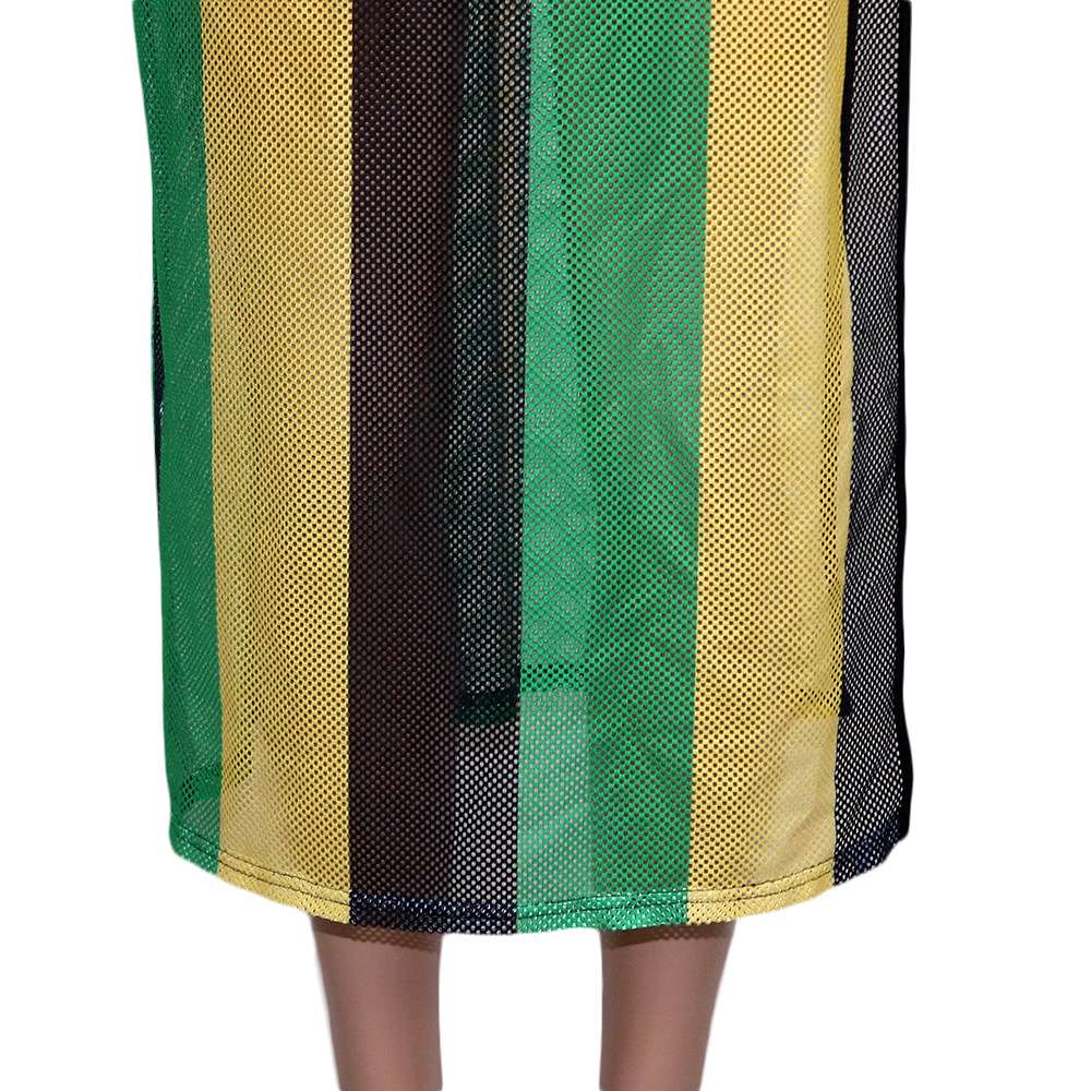 Vibrant Color Block Maxi Dress image 4