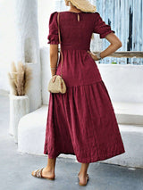 Maxi Dress with Puff Sleeves image 2