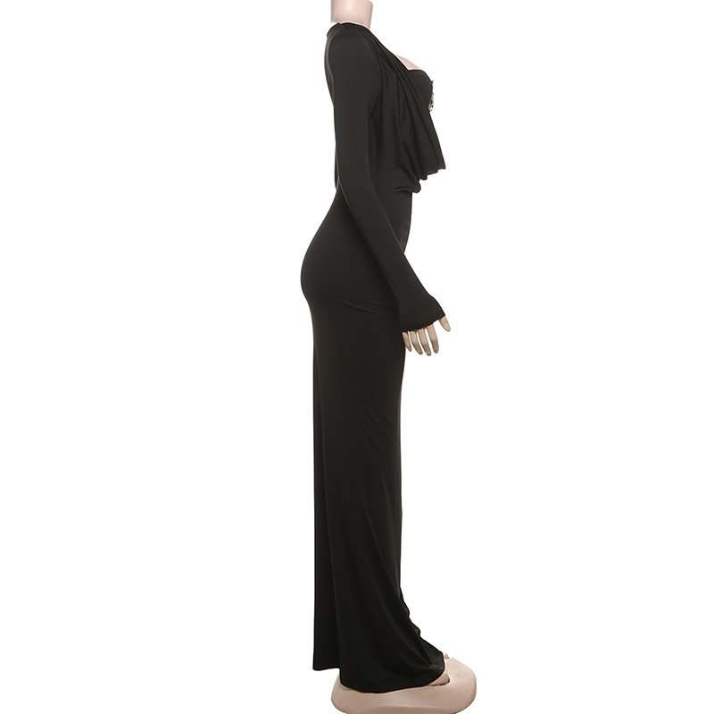 Glamorous Cutout Dress with Gold Snake Detail image 5