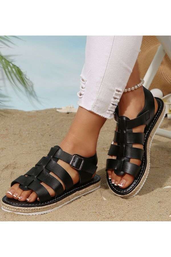 Strappy Sandals with Buckle Detail image 0