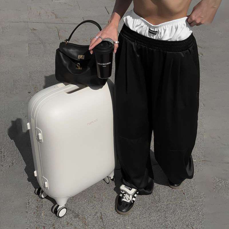 Straight Fit Flat-Front Pants image 1