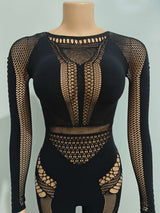 Fierce Web Mesh Jumpsuit image 4