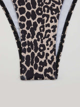 One Piece Plunge Skinny Straps Swimsuit image 3