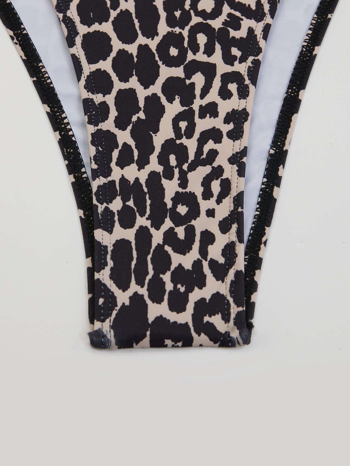 One Piece Plunge Skinny Straps Swimsuit image 3