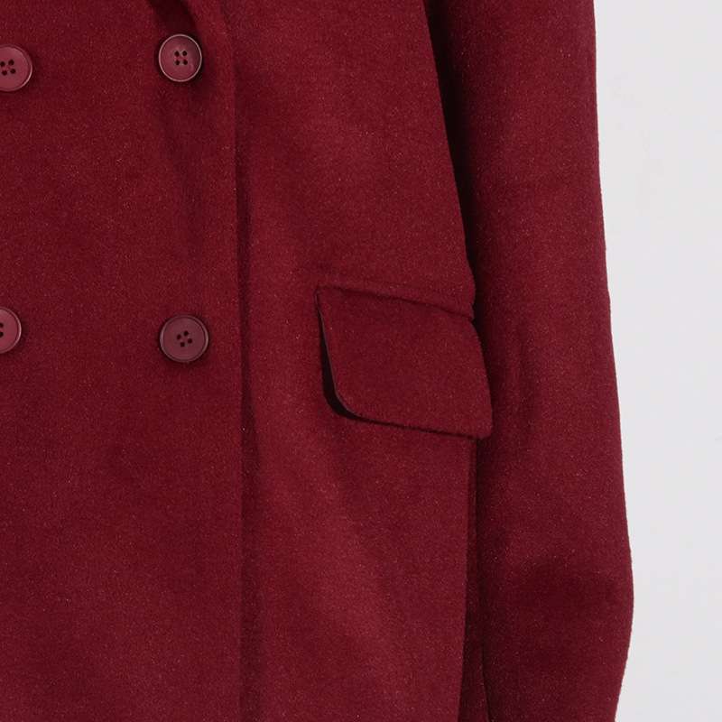 Long Blazer Coat With Belt image 6