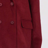 Long Blazer Coat With Belt image 6