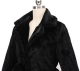 Suit Collar Thick Long Plush Coat image 5