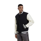 Men Colorblock Casual Bomber Jacket image 7