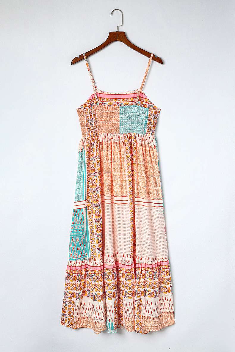 Boho-Chic Strappy Maxi Dress image 4