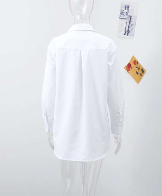Long-Sleeve Shirt with Lace-Up Front Detail image 4