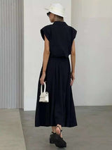 Two-Piece Shirt and Maxi Skirt Set image 2