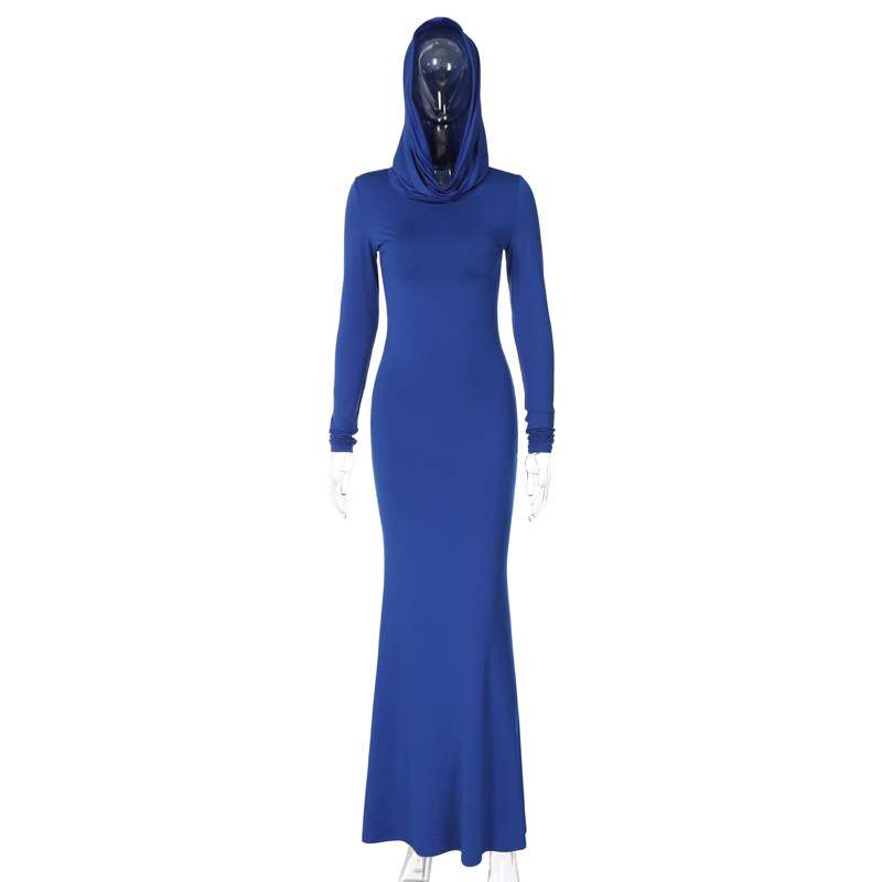 Hooded Mermaid Maxi Dress image 5