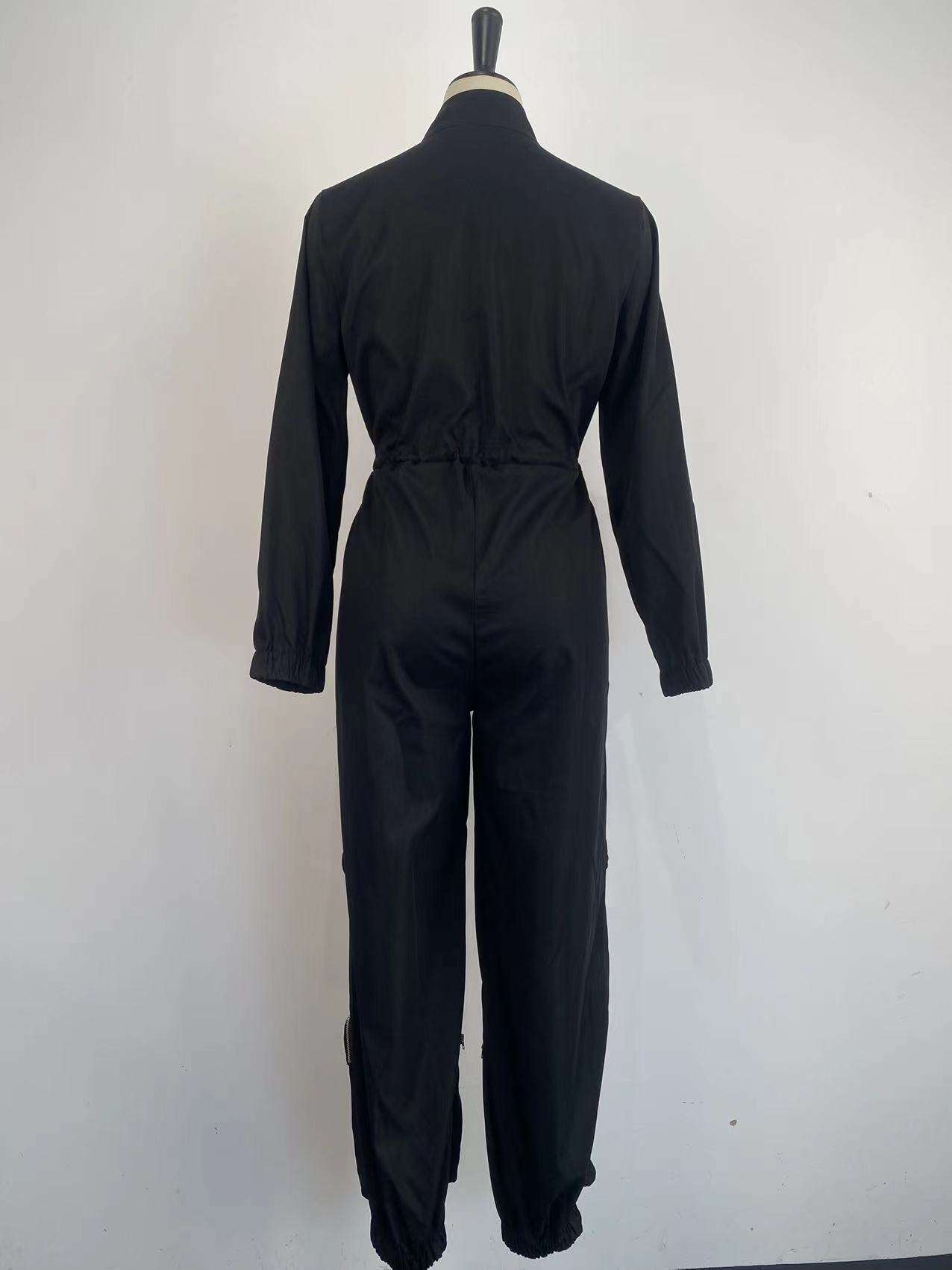 Long Sleeve Flap and Zipper Jumpsuit image 5