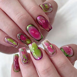 Abstract Bubble Nail Art Design image 6