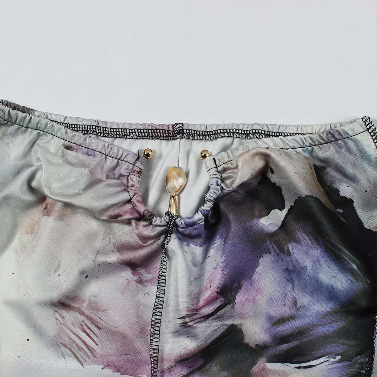 Abstract Print Ring Detail Two-Piece Set image 5