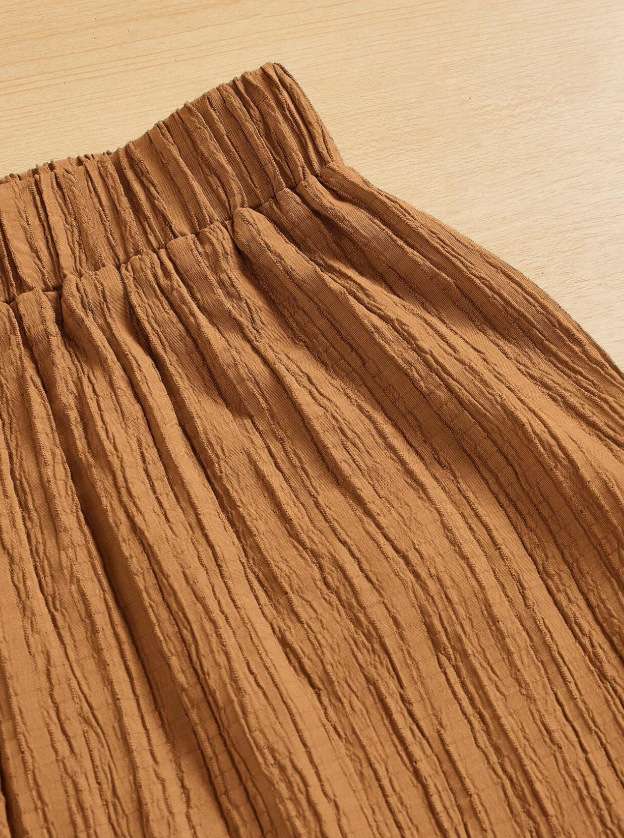 Textured Wide-Leg Pants image 6