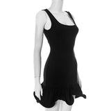 Sleeveless Dress with Ruffled Hem image 2