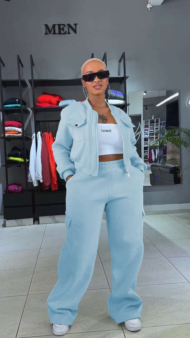 Trendy 2 Pieces Cargo Jogger Set image 3