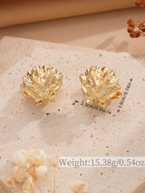 Rose Gold Shell-Shaped Earrings image 4