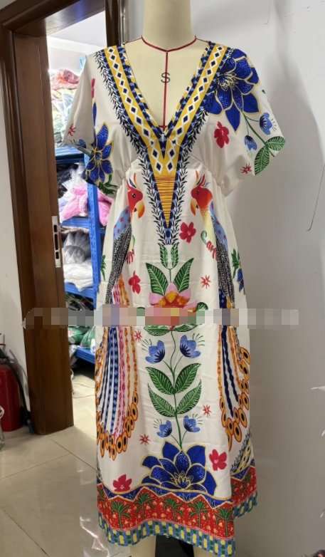 Floral Print Maxi Dress image 5