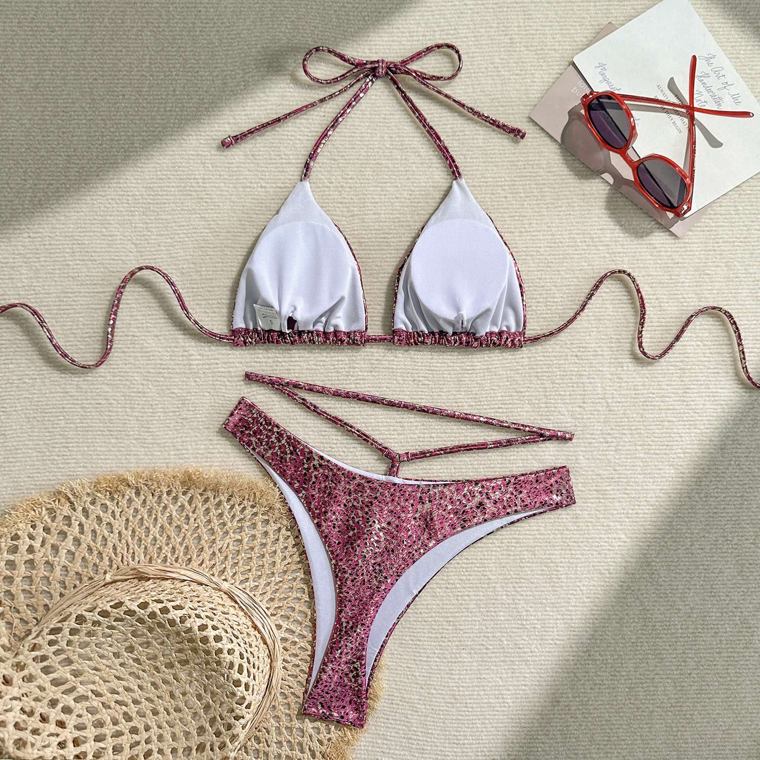 Glitter Bikini with Cutout Details image 4