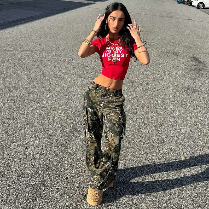 Brambles Camouflage Print Cargo Pants image 1