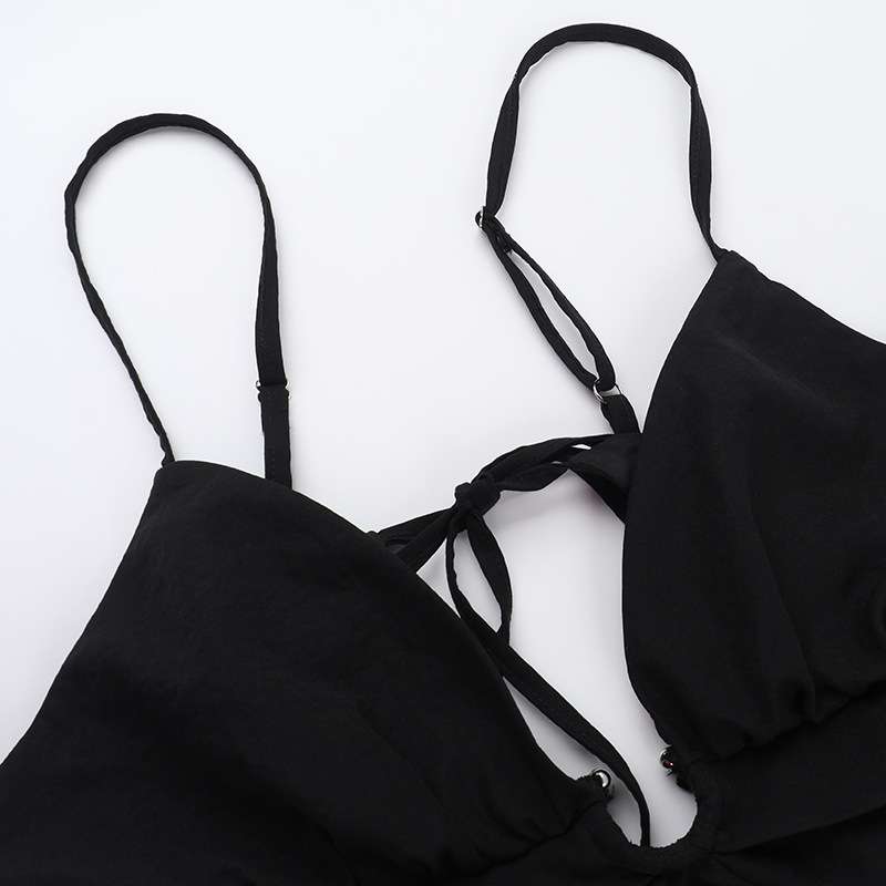 Cut-Out Maxi Dress with Spaghetti Straps image 5