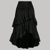 Tiered Ruffle Maxi Skirt image 0