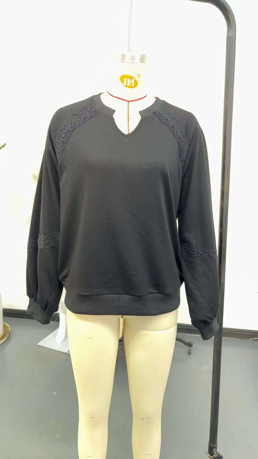 Long Sleeve Top with V-Neck image 5