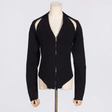 Zip Halter Top & Shrug image 1