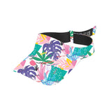 Colorful Tropical Print Visor Hat
