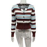 Striped Button-Up Cardigan image 5