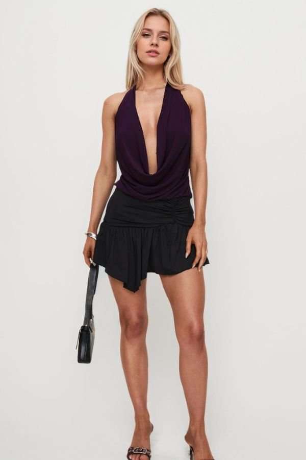 Deep Purple Halter Top image 0