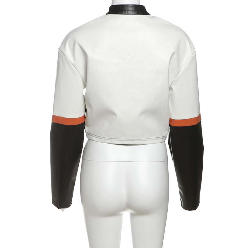 Patchwork Cyber Racer Jacket image 4