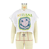 Graphic Crop Hoodie image 6