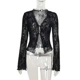 V Neck Tie Front Shirt image 4