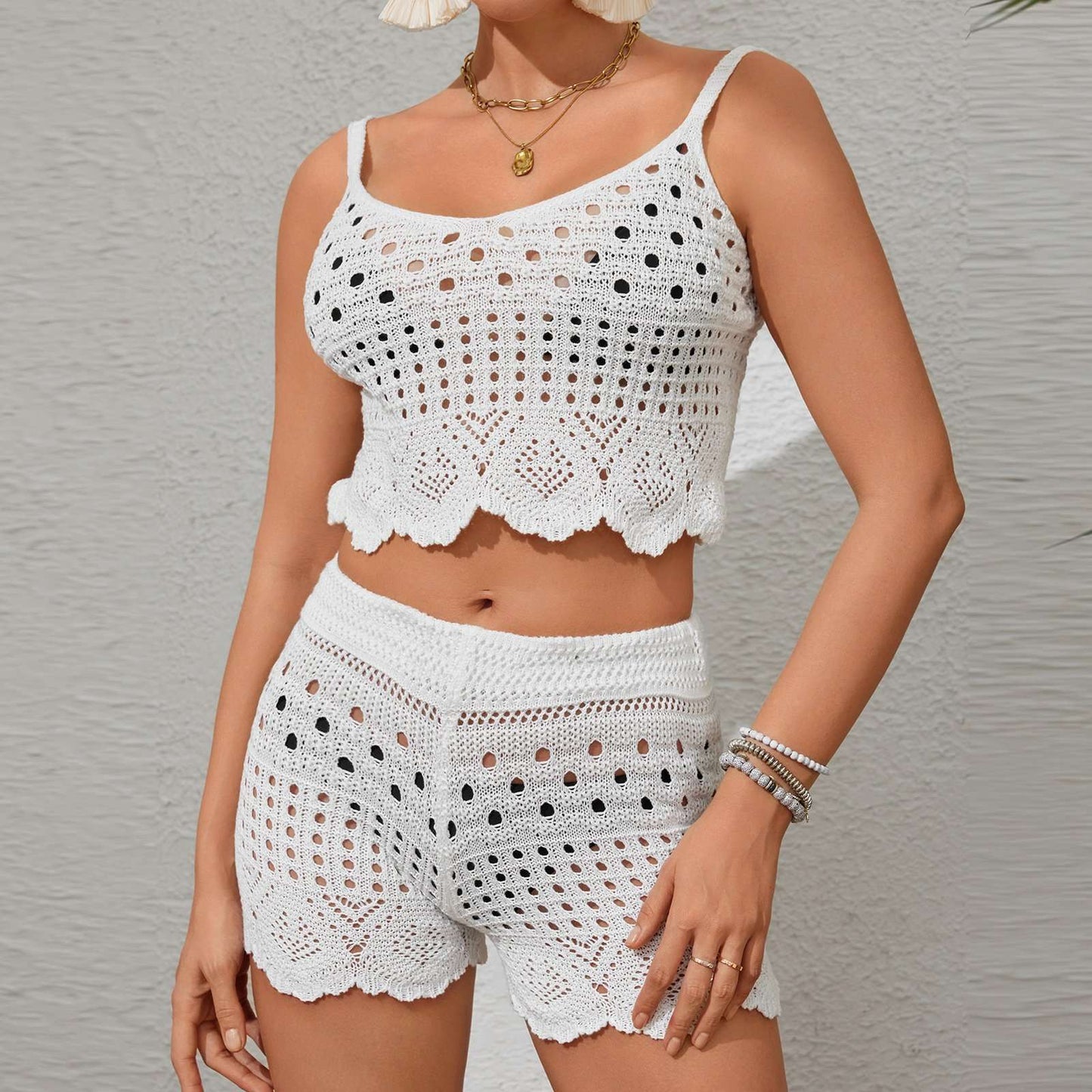 Two-Piece Crop Top & Shorts image 0