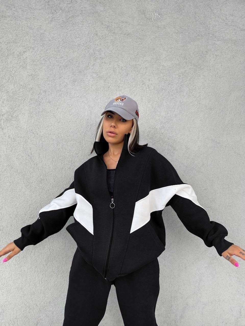 Mock Collar Loose-Fit Tracksuit image 2