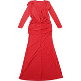 Draped Maxi Dress with Long Sleeves image 4