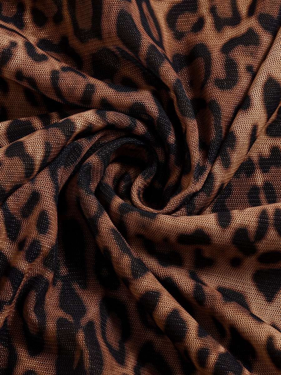 Animal Printed Bodycon Mini Dress image 6